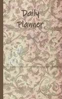 Daily Planner: ADD ADHD Planner for Students 6x9 Sepia Brocade Tinged with Pink