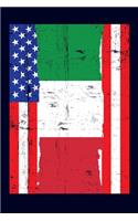 Italian American Flag Notebook