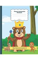 Primary Composition Notebook Story Paper Journal Grades K-2