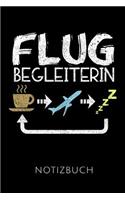 Flugbegleiterin Notizbuch