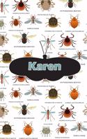 Karen: Bug Insect Draw and Write Journal Notebook 120 Pages 6x9