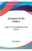 Aristotelis De Re Publica