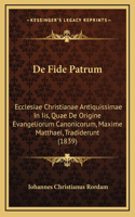 De Fide Patrum
