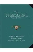 The History Of Ceylon