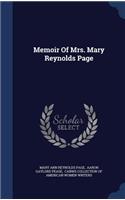 Memoir Of Mrs. Mary Reynolds Page