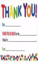 Children's Fill-In Thank You Notes (20 Cards)