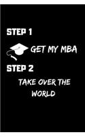 Step 1 Get My MBA Step 2 Take Over The World