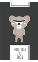 Notebook for Zoos: Lined Journal with Big brow koala Design - Cool Gift for a friend or family who loves australian presents! - 6x9" - 180 White lined pages - You Can 