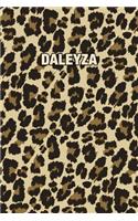 Daleyza: Personalized Notebook - Leopard Print (Animal Pattern). Blank College Ruled (Lined) Journal for Notes, Journaling, Diary Writing. Wildlife Theme Des