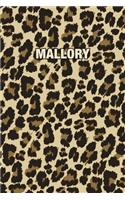 Mallory: Personalized Notebook - Leopard Print (Animal Pattern). Blank College Ruled (Lined) Journal for Notes, Journaling, Diary Writing. Wildlife Theme Des