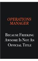 Operations Manager because freeking awsome is not an official title: Writing careers journals and notebook. A way towards enhancement