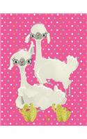 Composition Book - Llovable Llamas on Pink