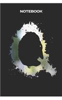 Q - Notebook: Lined, Empty Journal with the Initials of the Alphabet for Graffiti and Wall Art Fans - Format: 6x9 Inch, 110 Pages