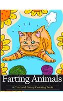 Farting Animals Coloring Book: A Cute and Funny Coloring Book