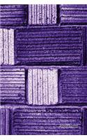 Journal Pages - Purple Brick (Decorative Notebook) (Unruled): 6" x 9", Classic Notebook- Unlined Plain Journal, for Notes, sketches, 100 Pages (Durable Cover)