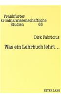 Was ein Lehrbuch lehrt...