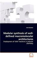 Modular synthesis of well-defined macromolecular architectures