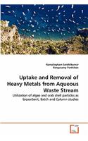 Uptake and Removal of Heavy Metals from Aqueous Waste Stream