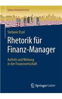 Rhetorik Für Finanz-Manager