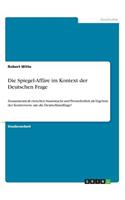 Spiegel-Affäre im Kontext der Deutschen Frage