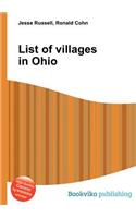 List of Villages in Ohio: (English)