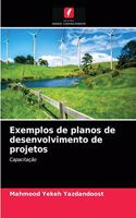 Exemplos de planos de desenvolvimento de projetos