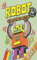Robot Coloring Book - Book 2