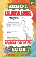 Educational Coloring Books Animal Coloring Book for Kids Ages 4-8: Learn Fun Facts, Preschool Writing Workbook with Sight Words for Pre K, Practice Handwriting and Color Hand Drawn Illustrations, Kindergarten, (Educ