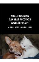 Small Business Tax Year Accounts & Weekly Diary April 2020 - April 2021