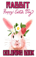 Rabbit happy easter Day Coloring Book