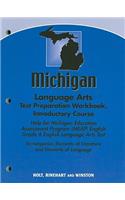 Michigan Language Arts Test Preparation Workbook, Introductory Course: Help for Michigan Education Assessment Program (MEAP) English Grade 6 English Language Arts Test