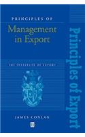 Principles of Management in Export