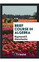 Brief Course in Algebra