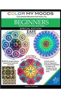 Color My Moods Coloring Books for Adults, Mandalas Day and Night for BEGINNERS