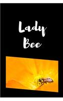 Lady Bee: Novelty Bee Notebook Small Lined Notebook