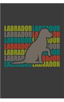 Labrador: 100 leere punkteraster Seiten ca. A5 (6"x9" niches) für Hundefreunde, Hundemütter und Hundeväter, Jungen, Mädchen, Kinder und Schülerinnen