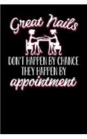 Great nails don't happen by chance they happen by appointment