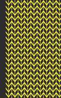 Journal: Geometric Design (Chevron/Yellow) 8x10 - GRAPH JOURNAL - Journal with graph paper pages, square grid pattern