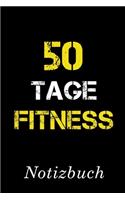 50 Tage Fitness Notizbuch