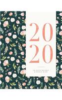 2020 UK-Dated Monthly & Weekly Diary: Dated January 2020 to December 2020 Diary - Two-Page Monthly & Weekly View Spreads - Monday to Sunday Weeks - 8x10"(1 Diary for Women)