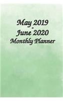 May 2019- June 2020 Monthly Planner 6x9