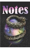 Notes: Snake Notebook, Journal size 6x9