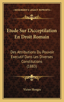 Etude Sur L'Acceptilation En Droit Romain