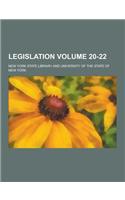 Legislation Volume 20-22: (English)