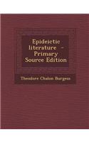 Epideictic Literature