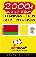 2000+ Belarusian - Latin Latin - Belarusian Vocabulary