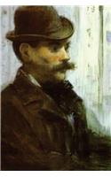 "Man in a round Hat Alphonse Maureau" by Edouard Manet - 1878: Journal (Blank /