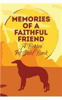 Memories of a Faithful Friend - A Borzoi Pet Grief Book: Sundown Pet Bereavement Journal