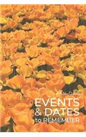 JAN-DEC Events & Dates to Remember: Minimalists Important & Special Dates Log Book - Year-Long Monthly Organizer for Birthdays, Anniversaries, Appointments, etc. - Simple Reminder - Ye