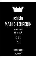 Notizbuch für Mathe-Lehrer / Mathe-Lehrerin